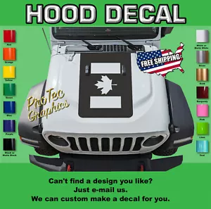 Hood Vinyl Decal Graphics Fits: Jeep Wrangler JL & Gladiator JT 2018-2023 WR-139 - Bild 1 von 4