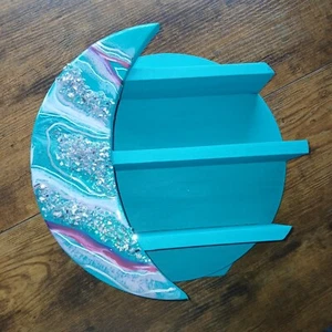 Handmade Crescent Moon Shelf by Kelly Bragg – Gibbous Nimbus Collaboration - Picture 1 of 7