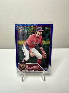 2023 Topps Update Blue Sparkle #US206 Braden Shewmake Atlanta Braves /999 RC
