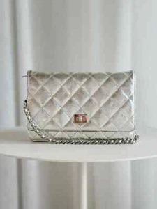 CHANEL Metallic Reissue Wallet on Chain - Picture 1 of 9