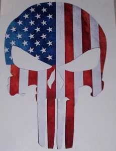 American Flag Skull Skulls Decal Sticker Window Decals Stickers - Bild 1 von 1