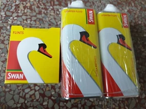 Premium Quantity Swan Lighter Fluid Extra Refined 100ml and Swan Flint - Picture 1 of 8
