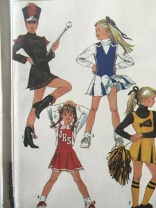 Simplicity Sewing Pattern 8786 Girls Childs Cheerleading Majorette Outfit SZ 12 - Picture 1 of 3