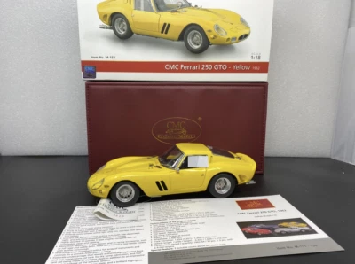 1:18 CMC Ferrari 250 GTO Yellow 1962 M-153 RARE BRAND NEW MINT AMAZING DETAILS - Image 1 of 4
