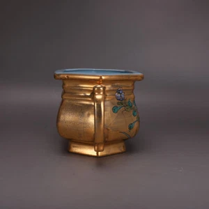 7.4" China antique Song dynasty Ru Kiln Celadon glaze Binaural Incense burner - Picture 1 of 5