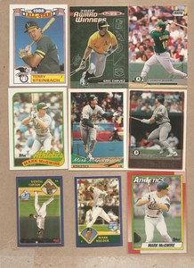Oakland Athletics Lot (480 no dupes) 1981-2023 -Henderson, Giambi, Zito, McGwire