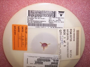 QTY (5000) 150 Ohm 1/10W 1% 0603 SMD CHIP RESISTORS CRCW0603-150RFKTA VISHAY - Picture 1 of 1