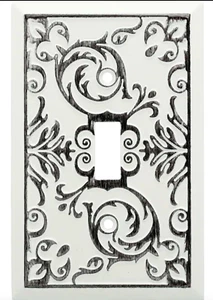 Brainerd W27106-WW Fairhope White Wash Single Switch Cover Plate - Picture 1 of 1