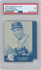 Lake Lake Braves 1960 4 Bruton PSA 1 669547 - Imagen 1 de 2