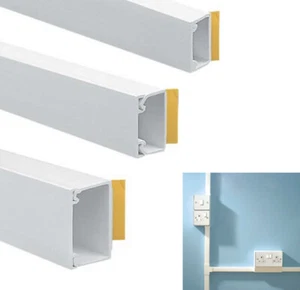 Elektrischer Kabelkanal PVC Drahtrohr Kunststoffabdeckung weiß - Mini Trunk - Bild 1 von 3