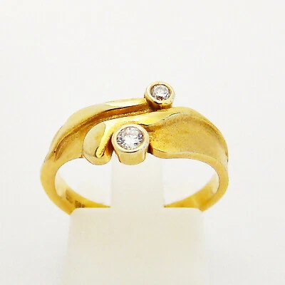 Ring Gold 585er Brillanten 14 kt Edelstein Diamanten Damen TopWesselton - Bild 1 von 4