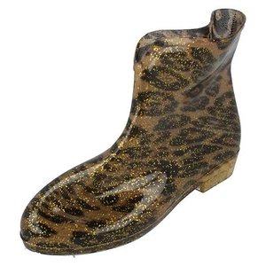 Damas X1196 Botas al tobillo con estampado de leopardo brillante por punto precio de venta £9.99 - Imagen 1 de 10