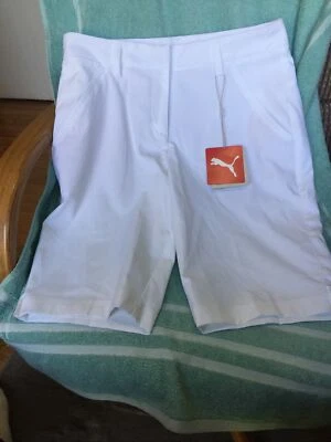 Bermudas cortas para mujer Puma Golf blancas brillantes lisas talla 0 totalmente nuevas Foto 1 de 4