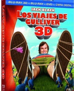 LOS VIAJES DE GULLIVER (Jack Black) BLU-RAY 3D+BR+DVD+C. DIG. Región B-C L-12 - Imagen 1 de 2