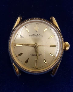 1956 Rolex Oyster Perpetual 'Bombay' Ref. 6593 18k 750 Gold - Picture 1 of 12