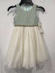 New Couture Princess girls Toddlers 4T dress sparkly wedding fancy formal party - Picture 1 of 5
