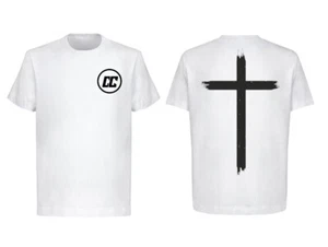 Cross White T shirt with Black C and C logo Multiple Sizes - Picture 1 of 3