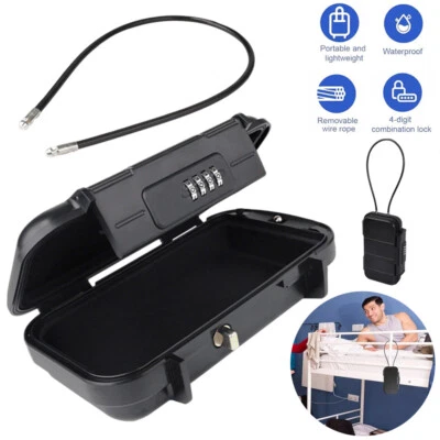 Sicherheitsbox Reisesafe Dokumentenbox Sicherheitskassette Mini-Safe Tragbar DE - Bild 1 von 4