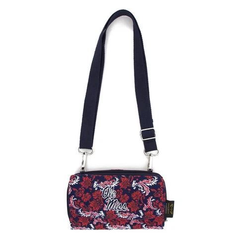 Ole Miss Rebels Wallet Quilted Mini Cross Body Purse Cover