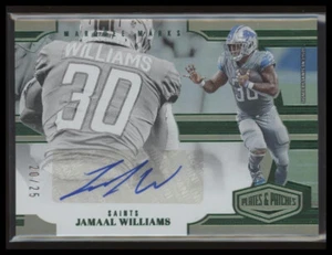 Placas y parches Panini 2023 marcas de carpa #MM-JW Jamaal Williams verde/25 (AU) - Imagen 1 de 2