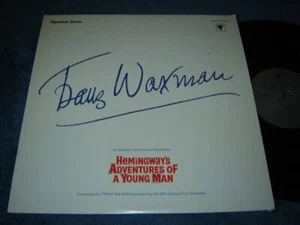 Franz Waxman - Hemingway's Adventures of a Young Man soundtrack LP EXC shape - Imagen 1 de 3