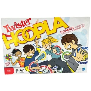 Hasbro Twister Hoopla 5 Kids Games Glue Toss Scatter Race Tangle Complete - Picture 1 of 15