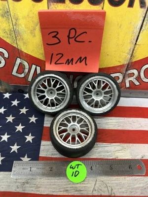 PROLINE 1/10 On Road RC Touring Car TIRES AND RIMS: 3pc. -PreOwned- - Image 1 of 4