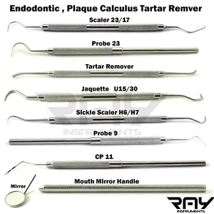 Dental Periodontal Tooth Inspection Cavity Removal Diagnostic Endodontic Scaler - Picture 1 of 24