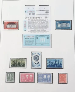 Norwegen 1960 bis 1993 postfrisch komplett im Lindner Album + Markenheftchen - Bild 1 von 24