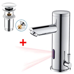 Rubinetto lavabo sensore infrarossi rubinetto monocomando miscelatore rubinetto bagno - Foto 1 di 11