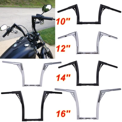 10'' 12'' 14'' 16'' Ape Hangers Handlebar DNA MONSTER 1-1/4" Fat Bar For Harley - Image 1 of 4