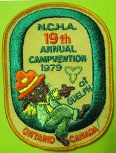 NCHA 19th ANNUAL CAMPVENTION, Ontario CANADA, Natl. Campers & Hikers PATCH Irish - Bild 1 von 1