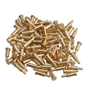 100x Golden Plating Copper Spring Pogo Pins Probes 2mm Dia 6mm Height - Picture 1 of 5