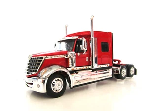 GUARDABARROS DELANTEROS DELANTEROS INTERNACIONALES LONESTAR ESCALA DCP 1/64 ROJO-CROMADO (SOLO TRACTOR) - Imagen 1 de 6