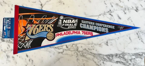 PHILADELPHIA  76ERS 2001 EASTERN CONFERENCE CHAMPS PENNANT Cover