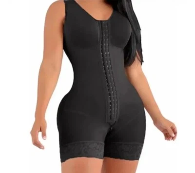 High Compression Fajas Colombiana Short Girdles With Bust For Daily /Post Surgey - Image 1 of 4