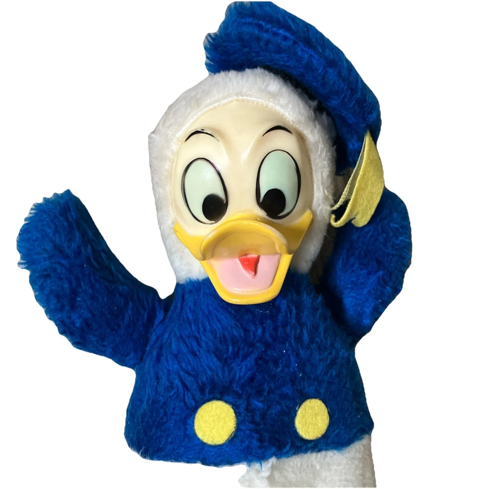 Juguete de peluche vintage DONALD DUCK RARO años 60 Disneyland coleccionable * Foto 1 de 4