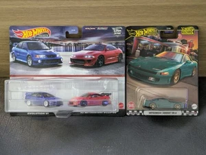 Hot Wheels Premium Lot Mitsubishi Lancer Evolution VI / '95 Eclipse + Vr4 3000GT - Picture 1 of 2