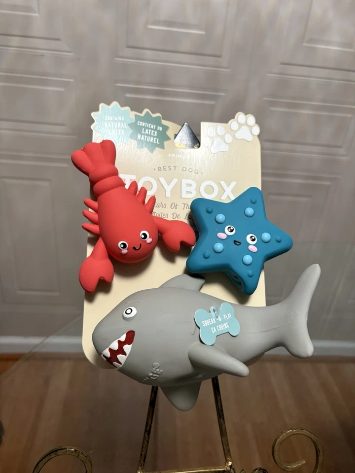 Fringe Spooky Creatures Better off Undead Set of 3 Squeaky Plush Dog Toy