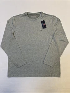Vineyard Vines Harbor Performance Men's Tee T-Shirt Long Sleeve L Gray NWT - Picture 1 of 4