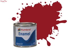 Humbrol No 20 Crimson Gloss Enamel Paint (50ml) - Picture 1 of 1