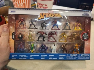 Jada Nano MetalFigs Marvel Spiderman 18 Pack Diecast Metal Figures Series 8 New - Picture 1 of 9