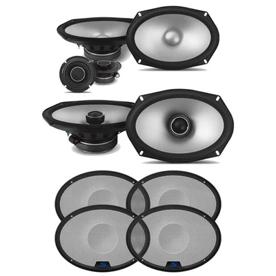 Alpine S2 Bundle: 6x9" Component/Coaxial w/ 2 KTE-S69G S-Series Speaker Grills - Image 1 of 4