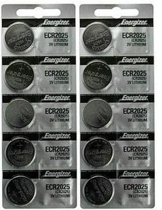 10 x FRESH Genuine Energizer CR2025 ECR2025 3V Coin Button Battery Fast Shipping - Picture 1 of 6