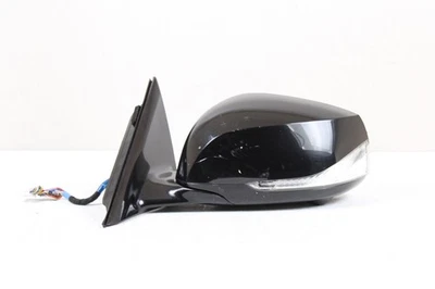 2014-2022 Infiniti Q50 левый LH со стороны водителя черный боковое зеркало с камерой OEM - Изображение 1 из 4