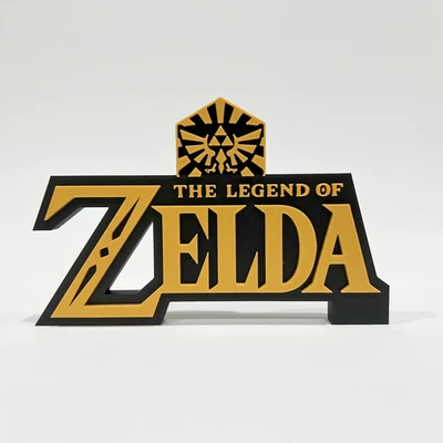 3D Printed The Legend Of Zelda Cover Art Logo Sign Display Fan Art Video Game Foto 1 de 3