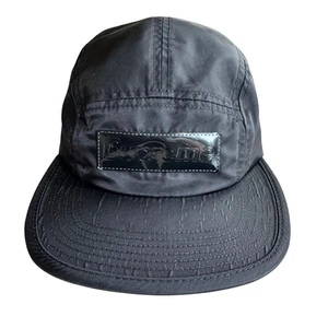 Cappellino Supreme Patch Camp in pelle verniciata 5 pannelli nero made in USA OS  - Foto 1 di 7