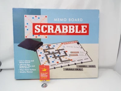 Scrabble Memo Board Game Magnetic Pieces Fridge Planner Organiser BNIB        BT - Image 1 of 4