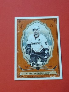 2009-10 Upper Deck Champ's Red Parallel #3 Scott Niedermayer Anaheim Ducks 