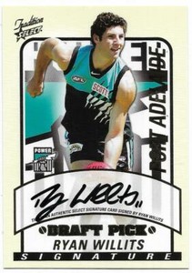 2005 Select Tradition Draft Pick Signature (DS19) Ryan WILLITS Port 563/600 #